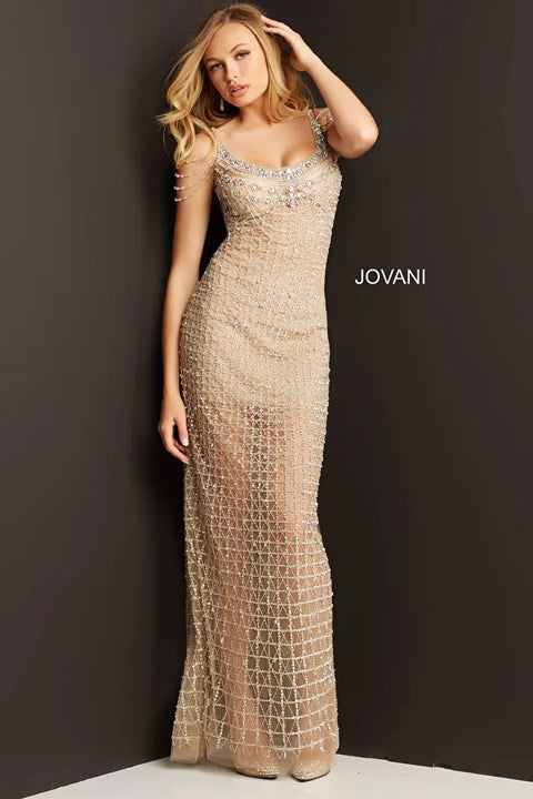 Jovani 05997 Beaded Sheer Prom Dress