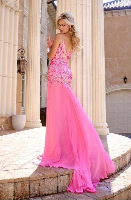 Portia And Scarlett V Neck Prom Dress PS24342  YDG