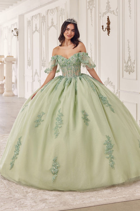 Ladivine - 15725 Floral Gown