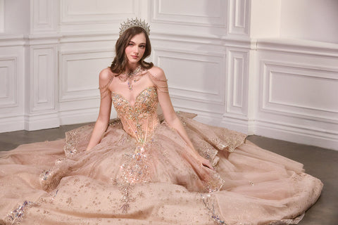 Ladivine - 15727 Floral Gown