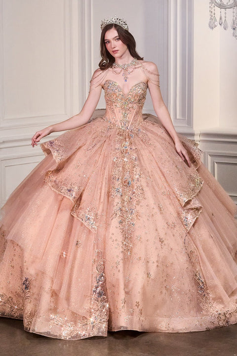 Ladivine - 15727 Floral Gown