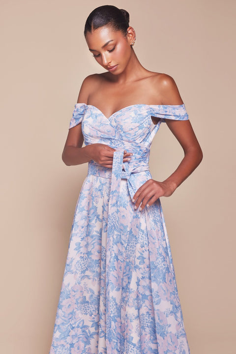 Ladivine - 7441 Floral Gown