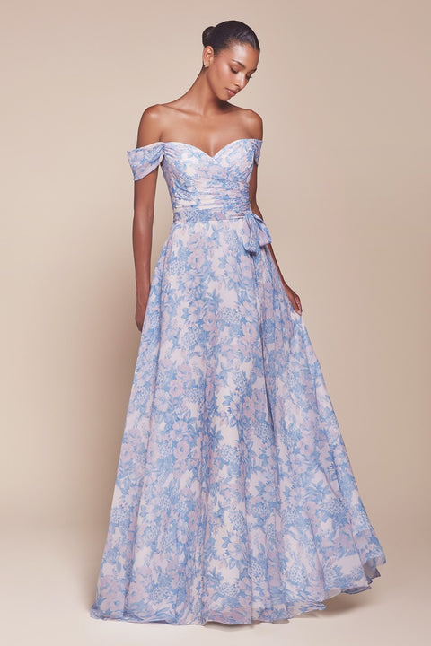Ladivine - 7441 Floral Gown