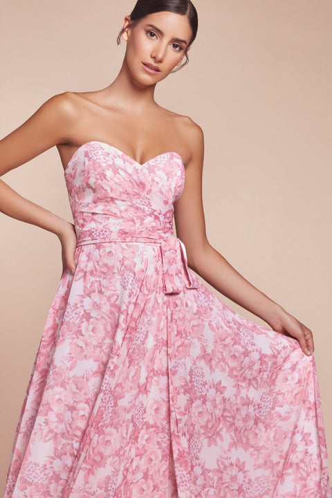 Ladivine - 7443 Floral Gown