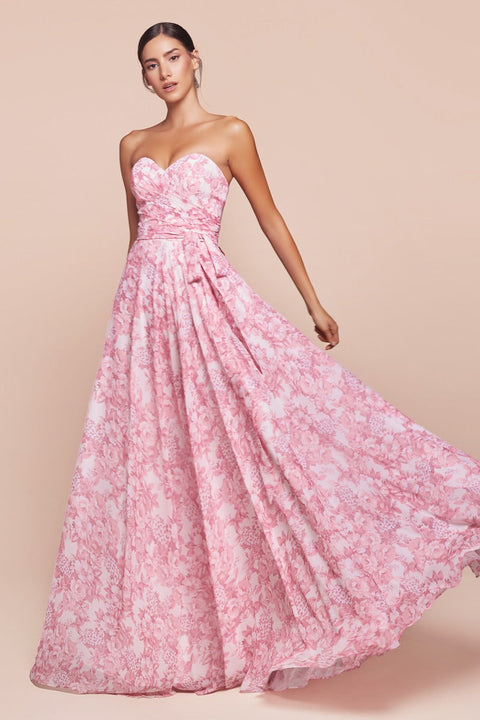 Ladivine - 7443 Floral Gown