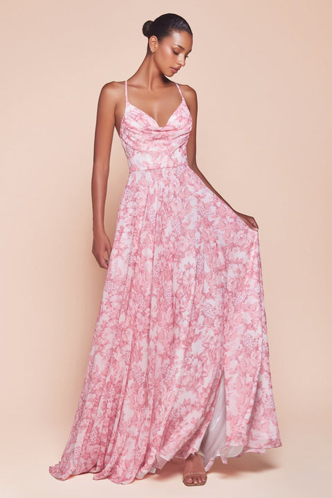 Ladivine - 7444 Floral Gown