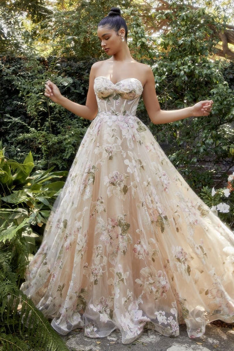 Andrea & Leo - A1134 Floral Gown