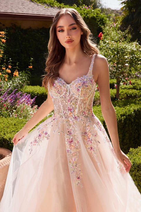 Andrea & Leo - A1288 Floral Gown