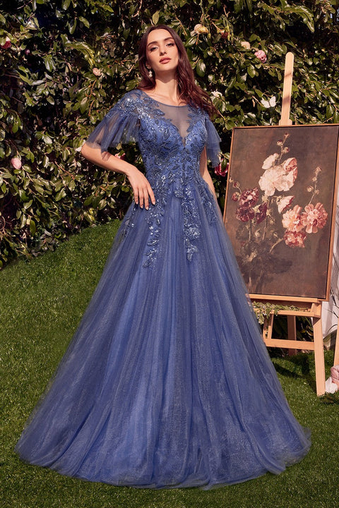 Andrea & Leo - A1351 Floral Sequin Gown