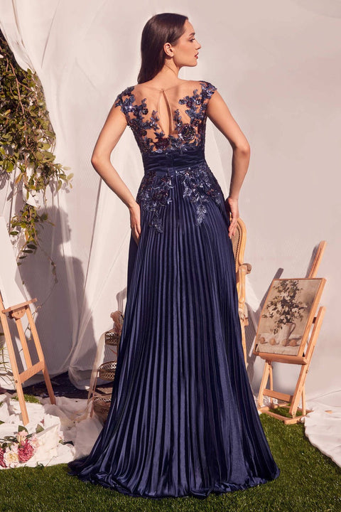 Andrea & Leo - A1355 Floral Sequin Gown
