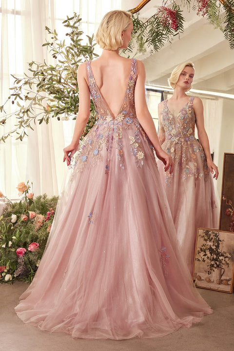 Andrea & Leo - A1394 Floral Gown