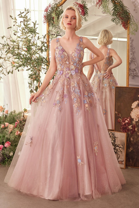 Andrea & Leo - A1394 Floral Gown