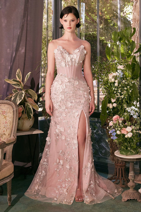 Andrea & Leo - A1396 Floral Gown