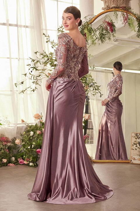 Andrea & Leo - A1403 Floral Sequin Gown