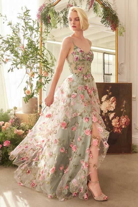 Andrea & Leo - A1420 Floral Gown