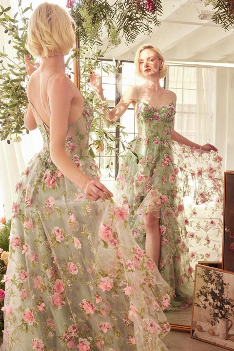 Andrea & Leo - A1420 Floral Gown