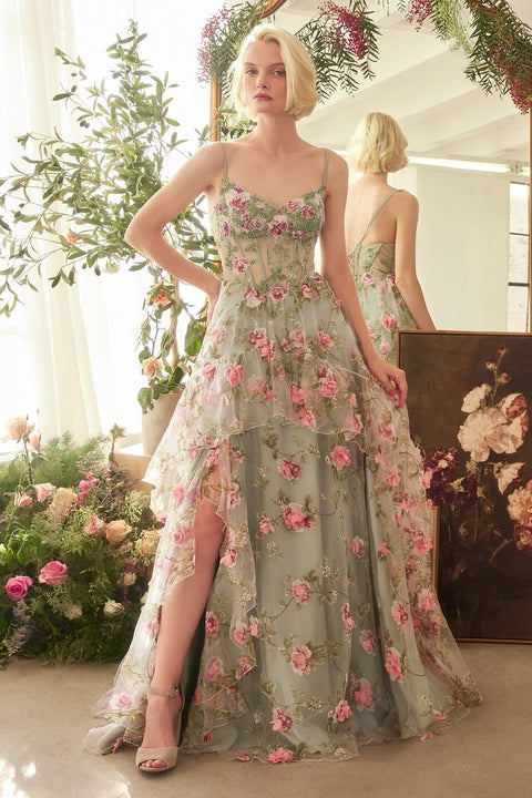 Andrea & Leo - A1420 Floral Gown