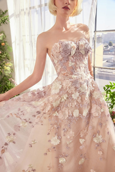 Andrea & Leo - A1453 Floral Gown