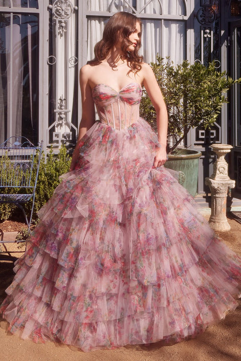 Andrea & Leo - A1463 Floral Gown