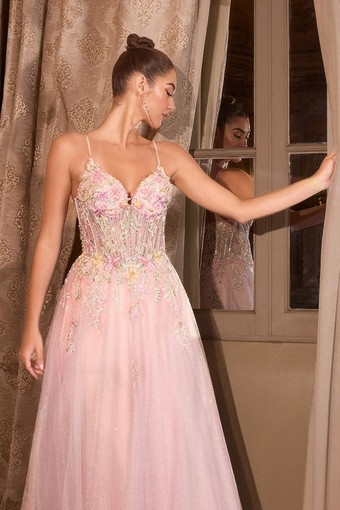 Andrea & Leo - A1477 Floral Gown