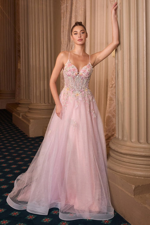 Andrea & Leo - A1477 Floral Gown