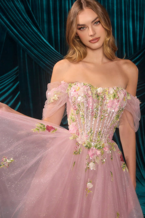 Andrea & Leo - A1479 Floral Gown