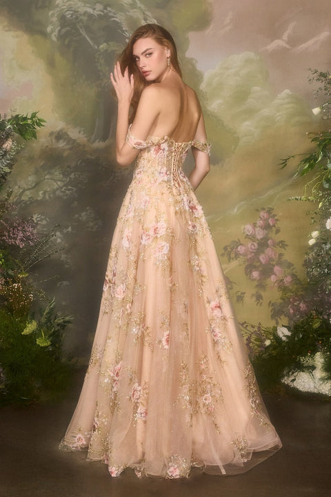 Andrea & Leo - A1480 Floral Gown