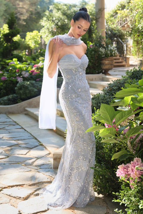 Andrea & Leo - A1484 Floral Gown