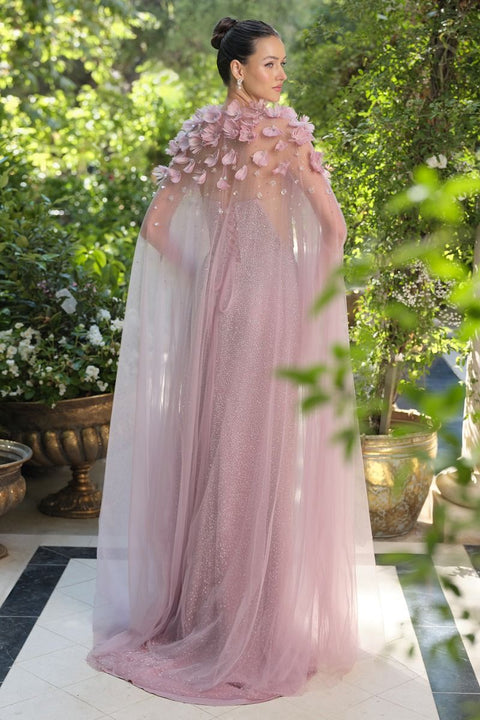 Andrea & Leo - AA001 Floral Sheer Cape