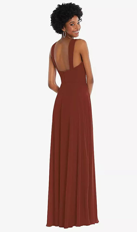 After Six 1558 Contoured Wide Strap Sweetheart Maxi Dress