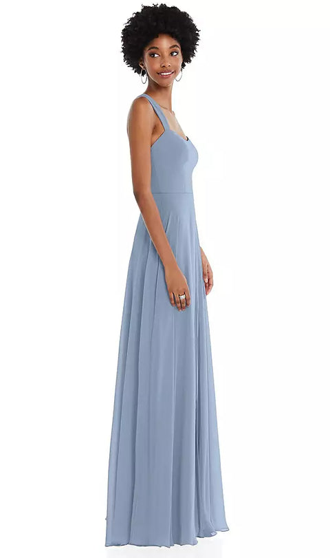 After Six 1558 Contoured Wide Strap Sweetheart Maxi Dress