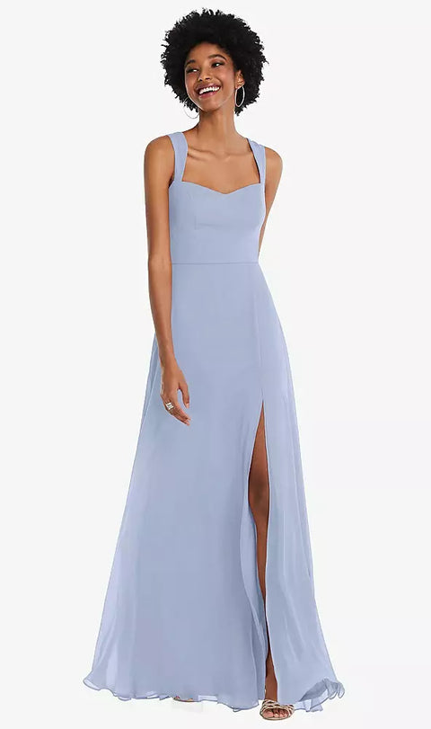 After Six 1558 Contoured Wide Strap Sweetheart Maxi Dress