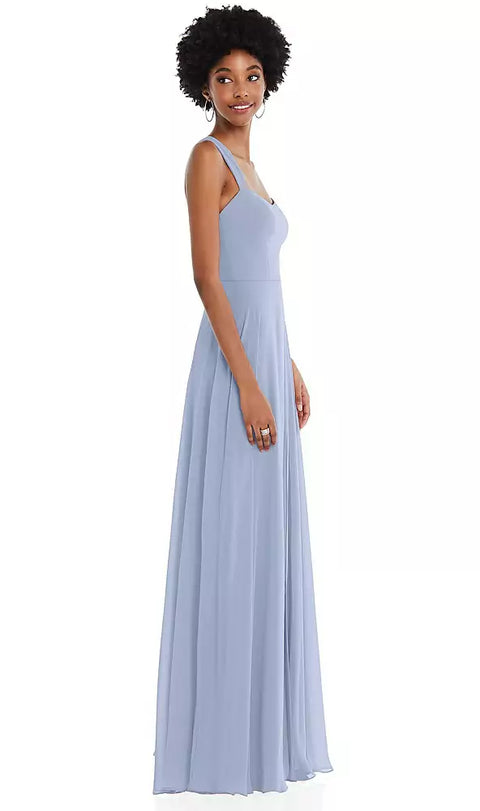 After Six 1558 Contoured Wide Strap Sweetheart Maxi Dress