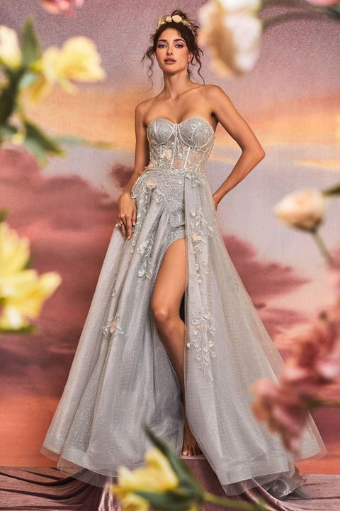 Andrea & Leo A1153 Tulle Strapless Corset Gown