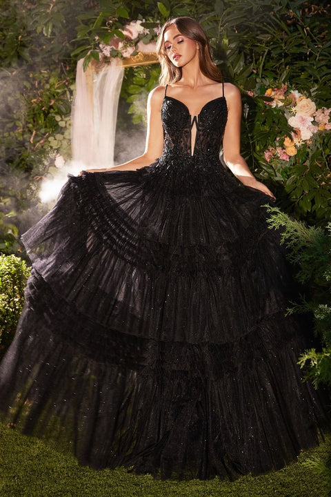 Andrea & Leo A1247 Tulle Straps Gown