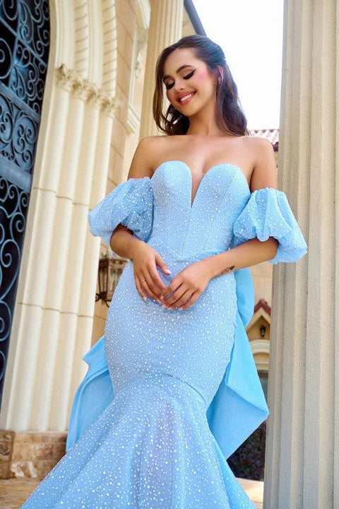 Portia And Scarlett Sweetheart Neck Off Shoulder Prom Dress PS24065