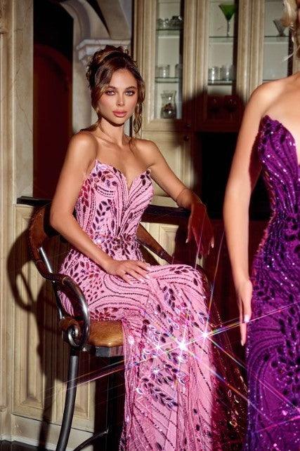 Portia And Scarlett V Neck Prom Dress PS24315