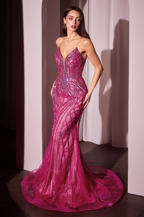 Ladivine - CC6018 Strapless Gown