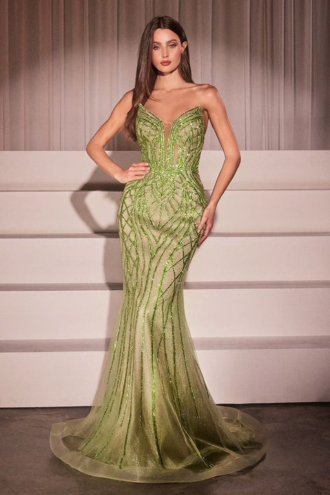 Ladivine - CC6018 Strapless Gown