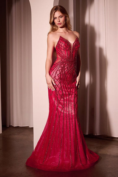 Ladivine - CC6018 Strapless Gown
