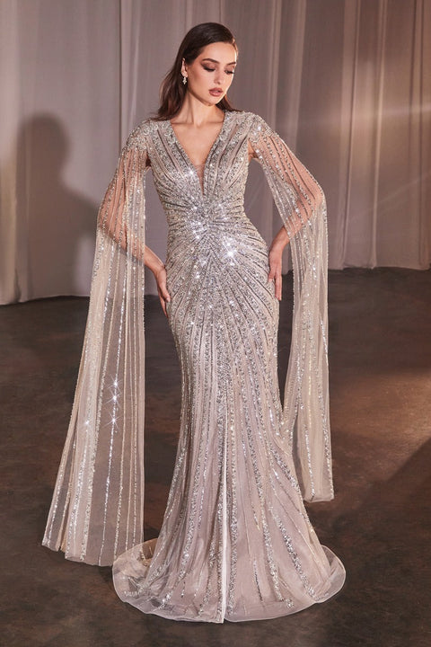 Ladivine - CD0239 Sequin Gown