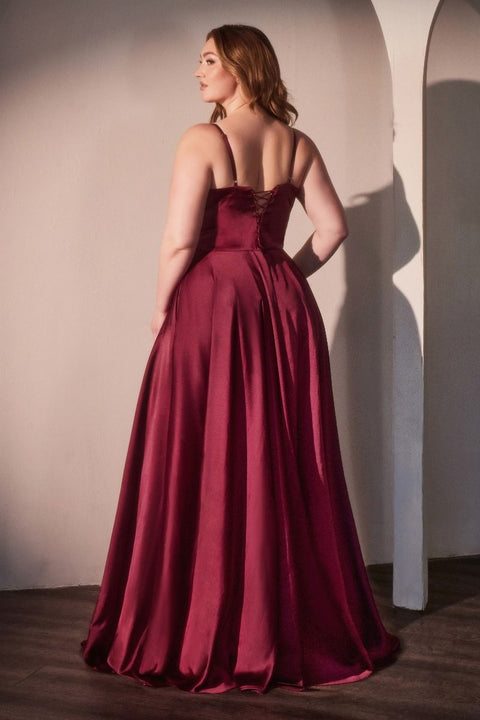 Ladivine - CD337C Fitted Corset Evening Dress