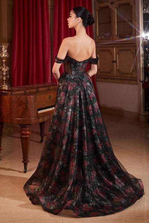 Ladivine - CD806 Floral Gown