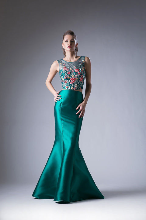 Ladivine - HW03 Mermaid Two Piece Gown