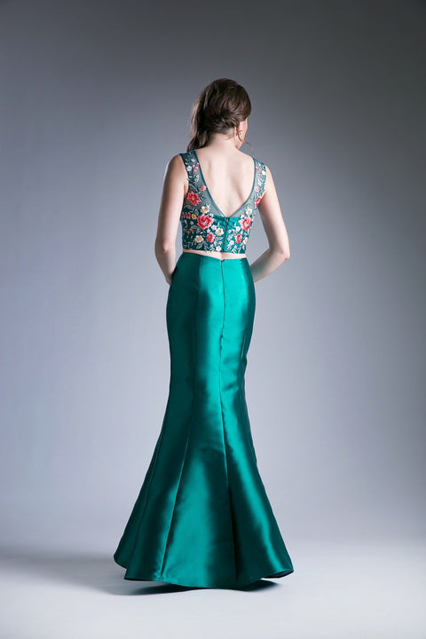 Ladivine - HW03 Mermaid Two Piece Gown