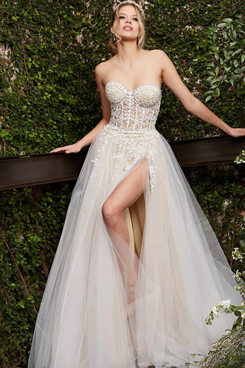 Jovani 06610 Corset Bodice Bridal Gown