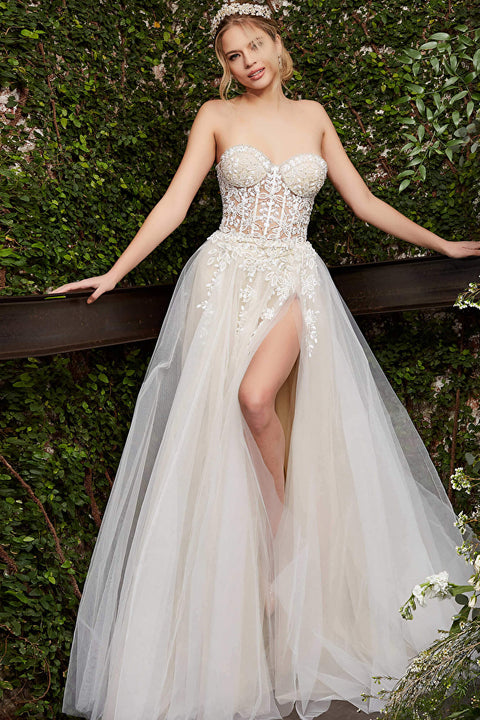 Jovani 06610 Corset Bodice Bridal Gown