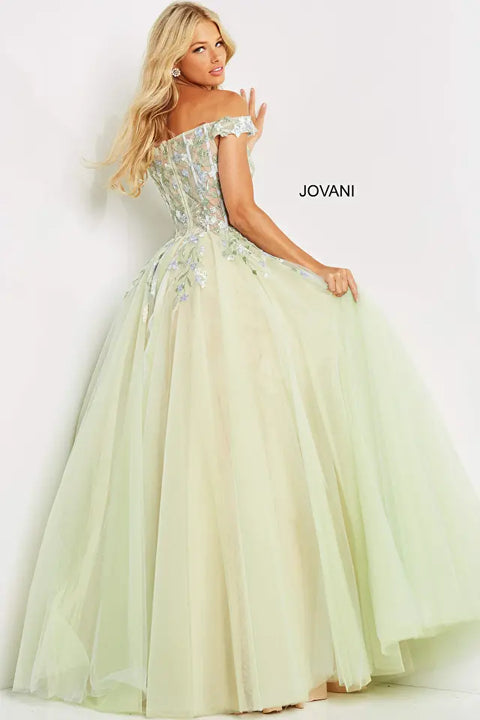 Jovani 06794 Multi Floral Embroidered 2022 Prom Ballgown