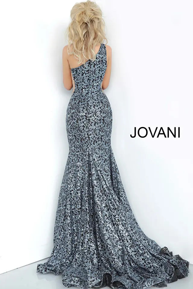 Jovani 3927 Lace One Shoulder Prom Gown – YDG