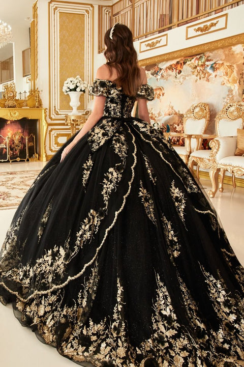Ladivine - 15701 Off The Shoulder Ball Gown